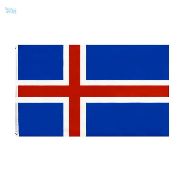 Drapeau Islande 90 x 150 cm en polyester