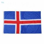 Drapeau Islande extérieur en tissu résistant