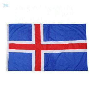 Drapeau Islande extérieur en tissu résistant