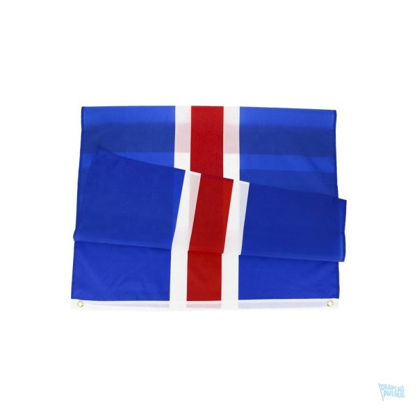 Drapeau extérieur Islande, couleurs vives et durables