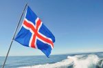 Drapeau extérieur aux motifs de l'Islande authentique
