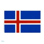Drapeau Islande fourreau en tissu résistant, idéal pour l'affichage