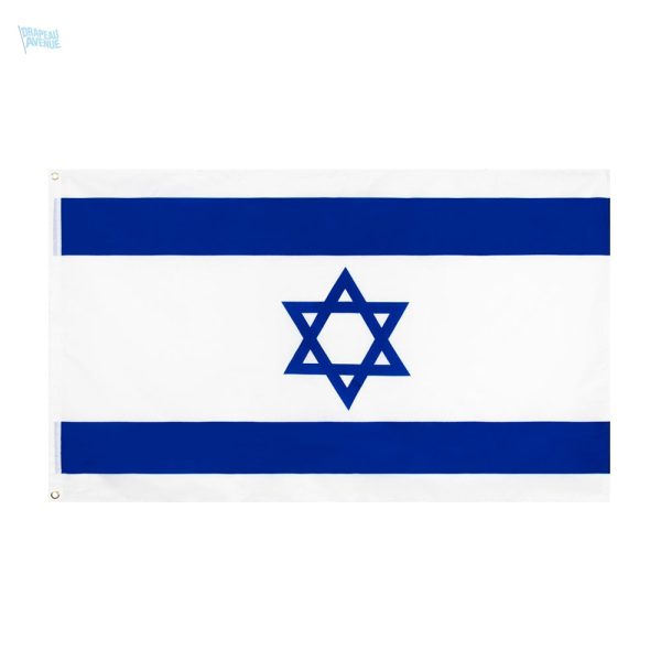 Drapeau Israël 120 x 180 cm, symbole de la culture israélienne