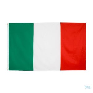 Drapeau Italie 120 x 180 cm en tissu de qualité
