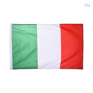 Drapeau Italie extérieur en tissu résistant pour usage extérieur