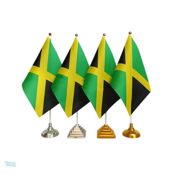 Drapeau de table Jamaïque, design vibrant pour décoration