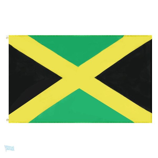 Drapeau Jamaïque extérieur en polyester résistant pour usage extérieur