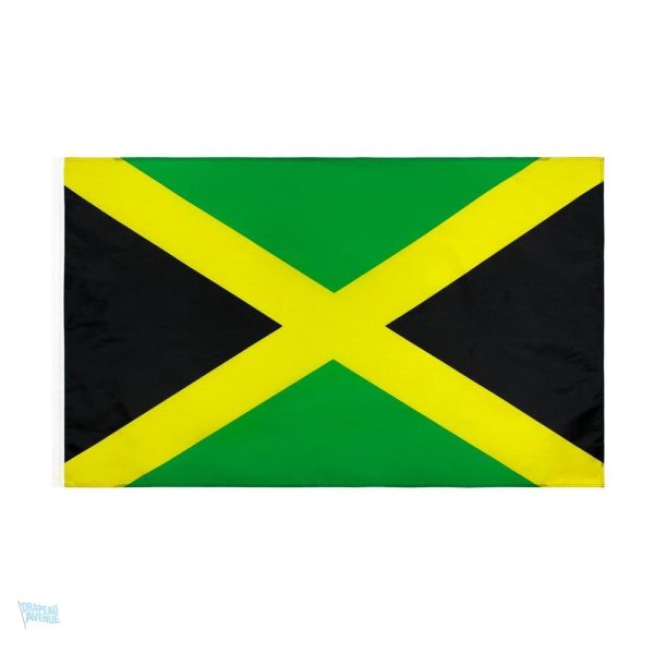 Drapeau Jamaïque en fourreau, symbole national coloré