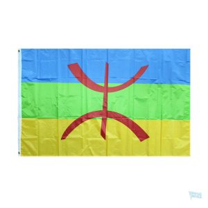 Drapeau Kabyle extérieur 90 x 150 cm pour décoration extérieure
