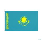 Drapeau Kazakhstan 90 x 150 cm en polyester