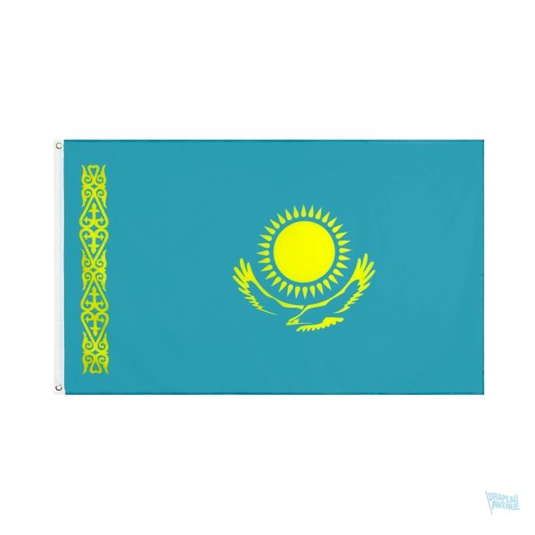Drapeau Kazakhstan 90 x 150 cm en polyester