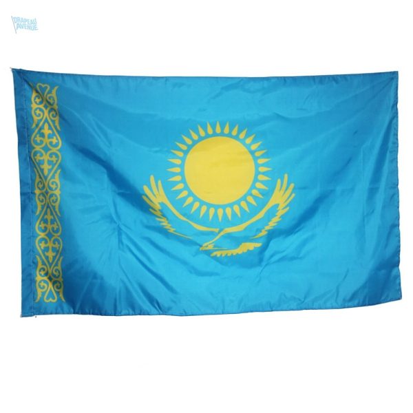 Drapeau extérieur du Kazakhstan, symbole national en tissu résistant