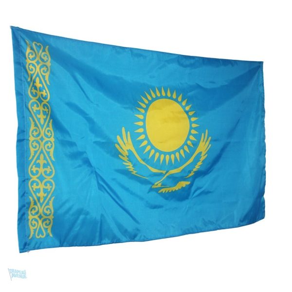 Drapeau du Kazakhstan, design traditionnel pour usage extérieur