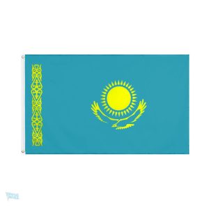 Drapeau géant du Kazakhstan en tissu durable