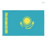 Drapeau Kazakhstan en polyester résistant et durable
