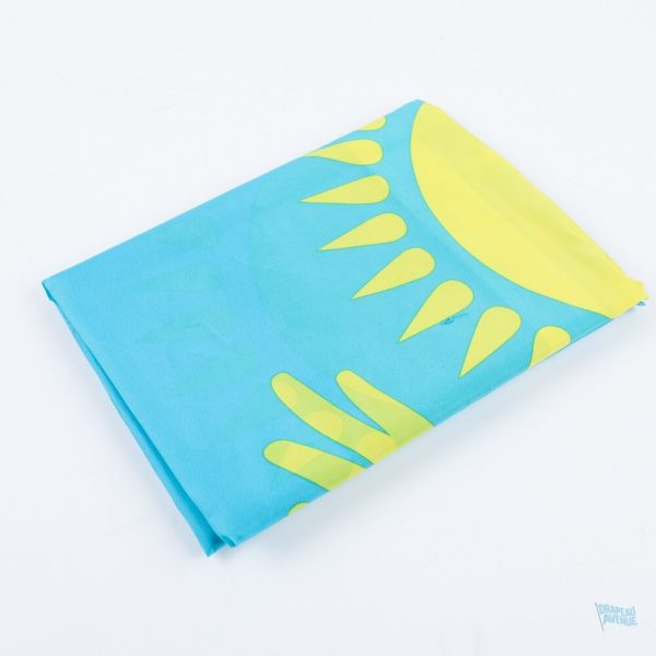 Drapeau national du Kazakhstan en tissu 100% polyester
