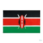 Drapeau du Kenya 90 x 150 cm en tissu durable