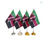 Drapeau de table du Kenya en tissu coloré