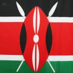 Drapeau extérieur du Kenya, couleur vive et emblématique
