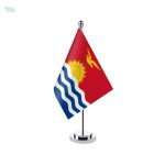 Drapeau de table Kiribati, symbole national coloré