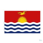 Drapeau géant de Kiribati en tissu vibrant