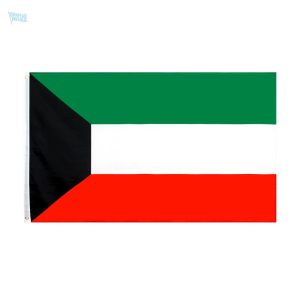 Drapeau Koweït 90 x 150 cm en tissu résistant