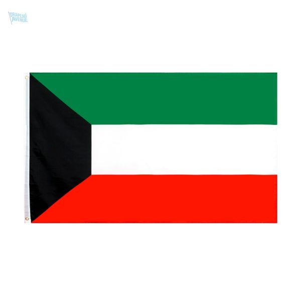 Drapeau Koweït 90 x 150 cm en tissu résistant
