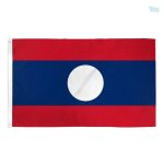 Drapeau du Laos 60 x 90 cm en tissu résistant