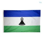 Drapeau Lesotho fourreau 60 x 90 cm en polyester