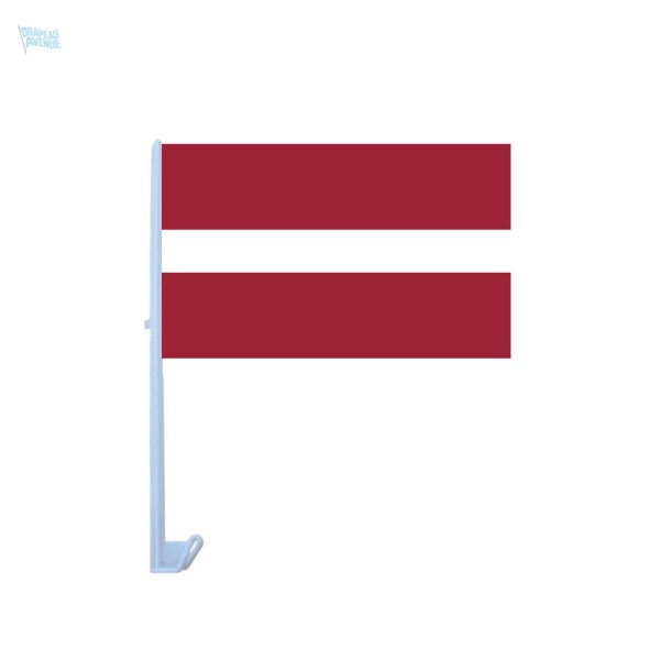 Drapeau Lettonie pour voiture, symbole national sur véhicule