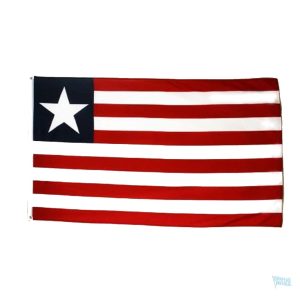 Drapeau Liberia extérieur 60 x 90 cm en tissu résistant