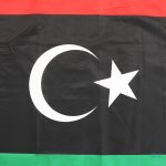 Drapeau Libye en tissu de 60 x 90 cm pour extérieur