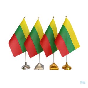 Drapeau de table Lituanie, symbole national en miniature