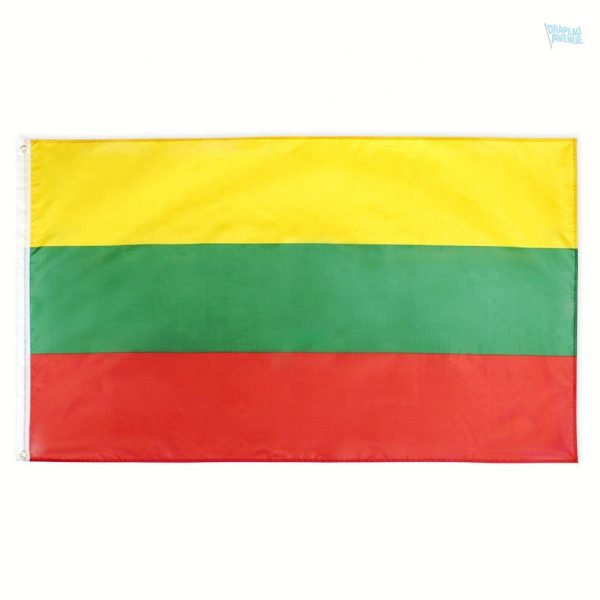 Drapeau Lituanie extérieur en tissu résistant