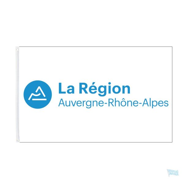 Drapeau logo Auvergne-Rhône-Alpes en tissu coloré