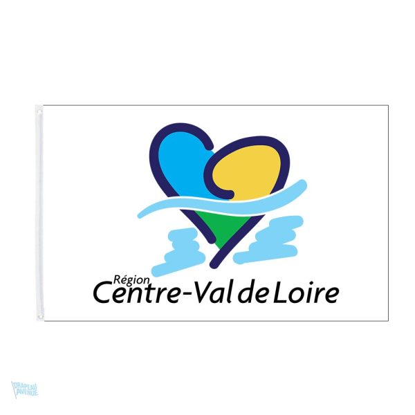 Drapeau logo Centre-Val de Loire en tissu coloré