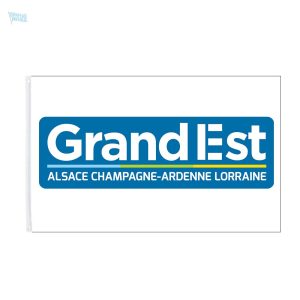 Drapeau Grand Est avec logo officiel