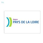 Drapeau Pays de la Loire avec logo distinctif