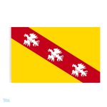 Drapeau de Lorraine aux couleurs traditionnelles et emblématiques
