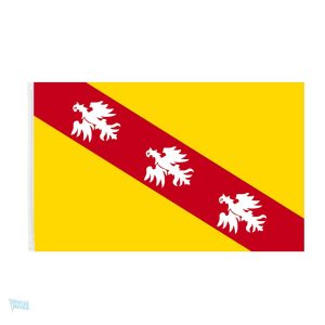 Drapeau de Lorraine aux couleurs traditionnelles et emblématiques