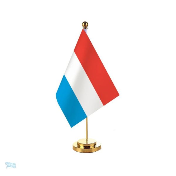 Mini drapeau luxembourgeois pour événements ou bureaux