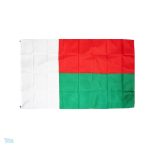 Drapeau Madagascar extérieur en tissu résistant pour usage extérieur
