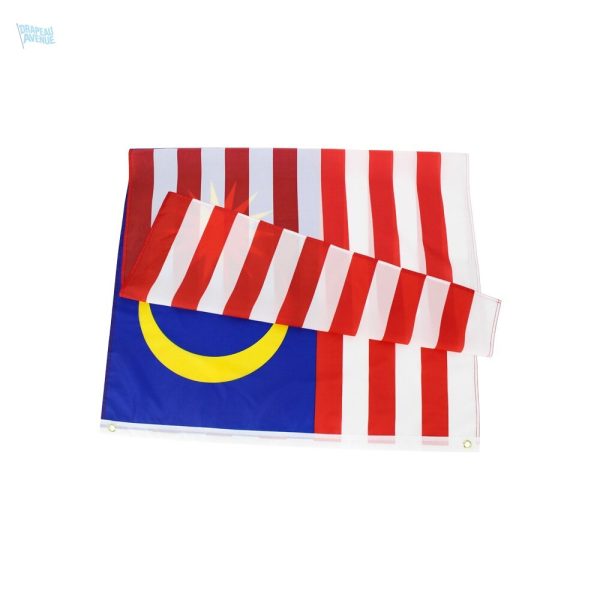 Drapeau coloré de Malaisie, en format 90 x 150 cm
