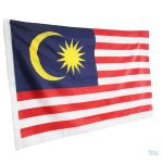 Drapeau de la Malaisie en tissu résistant pour usage extérieur