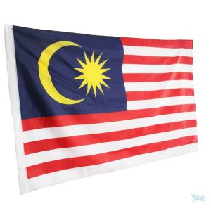 Drapeau de la Malaisie en tissu résistant pour usage extérieur