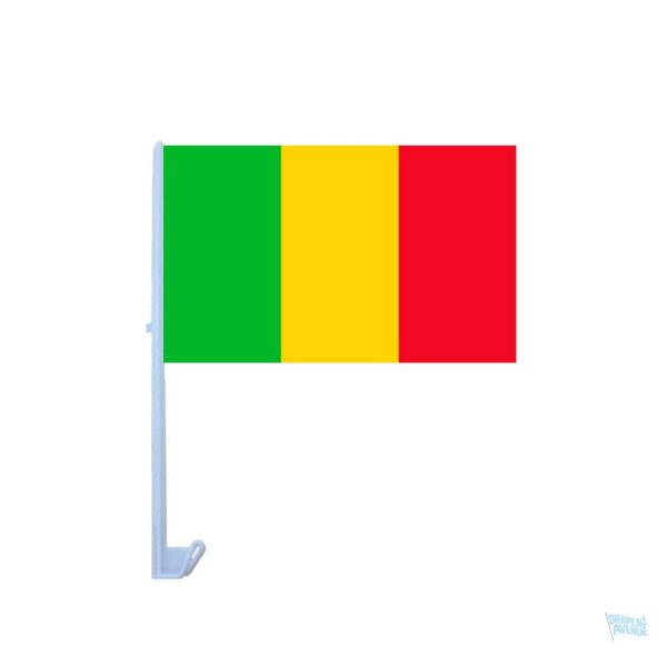Drapeau du Mali pour voiture, support de fierté nationale