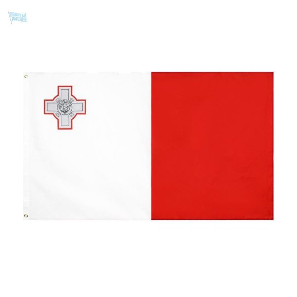 Drapeau Malte 90 x 150 cm en polyester durable