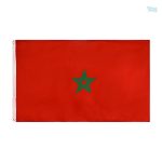 Drapeau Maroc 128 x 192 cm en tissu durable
