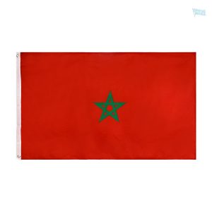 Drapeau Maroc 128 x 192 cm en tissu durable