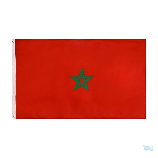 Drapeau Maroc 90 x 150 cm en tissu résistant